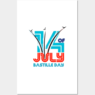 14 of July Bastille Day Posters and Art